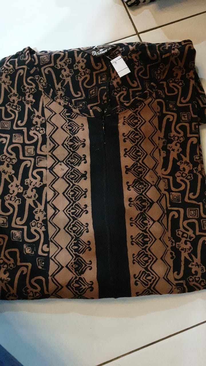 Gamis Batik Bahan Rayon Model A Line