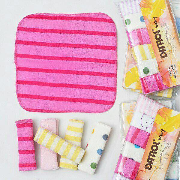 LID9019 Boys/ Girls 6 in 1 Sapu Tangan Washcloth Bayi Cotton + Polyester