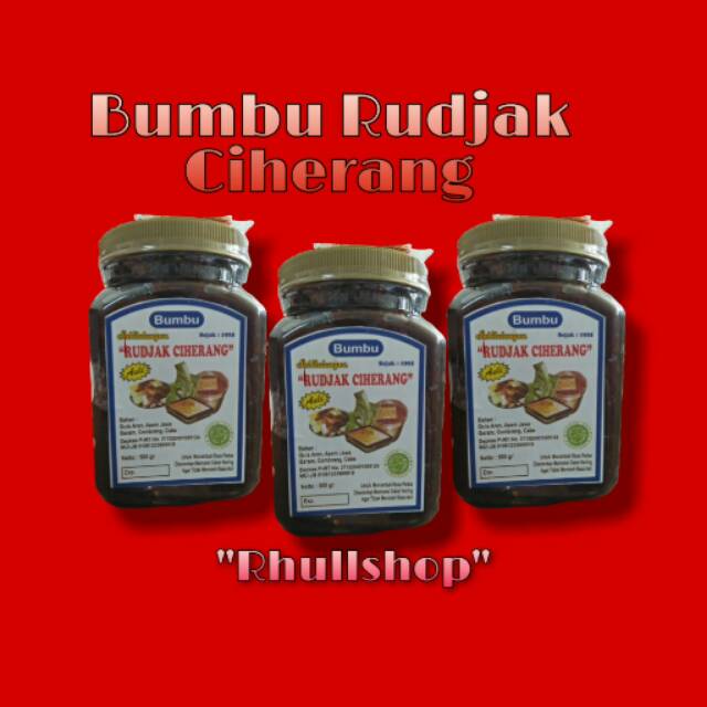 

Bumbu Rudjak Ciherang 100% Original 500gr (3 toples)