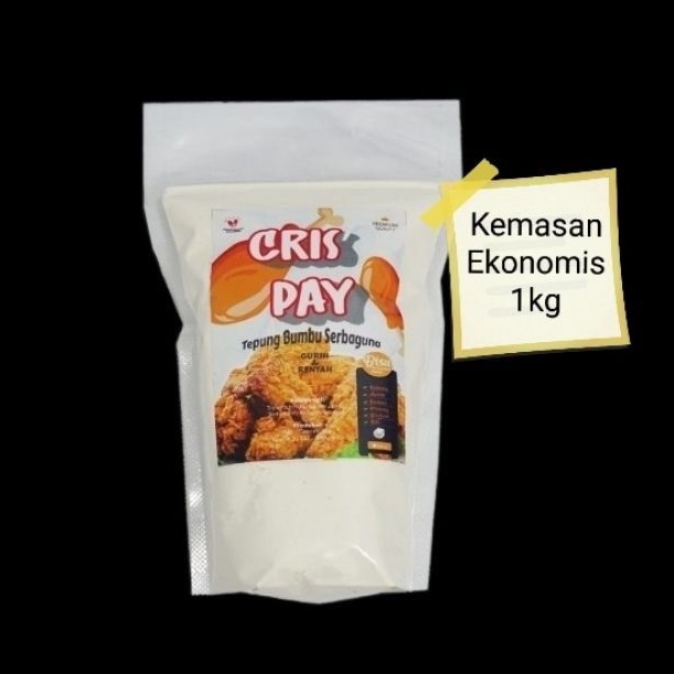 

Tepung bumbu Crispy 1kg (Kemasan Ekonomis) / Tepung bumbu premium serbaguna Cris'Pay Anti Bantat