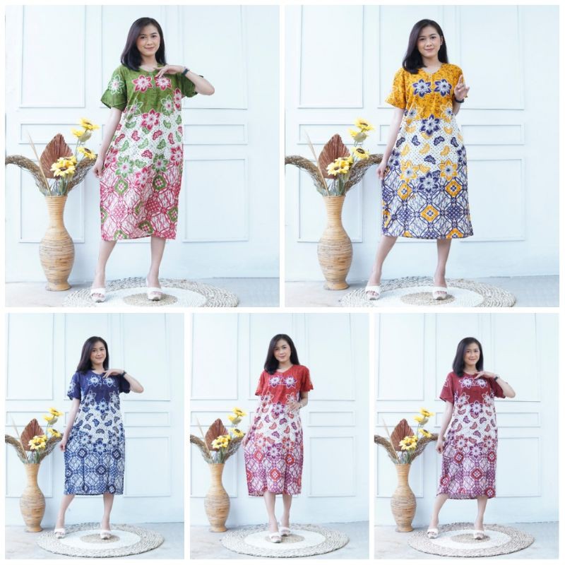 Daster Batik Motif Campuran Bumil Busui Grosir Daster Murah - Batik Pekalongan - Daster Bali