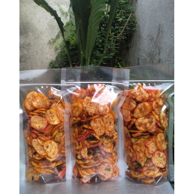 

kerupuk seblak kering daun jeruk