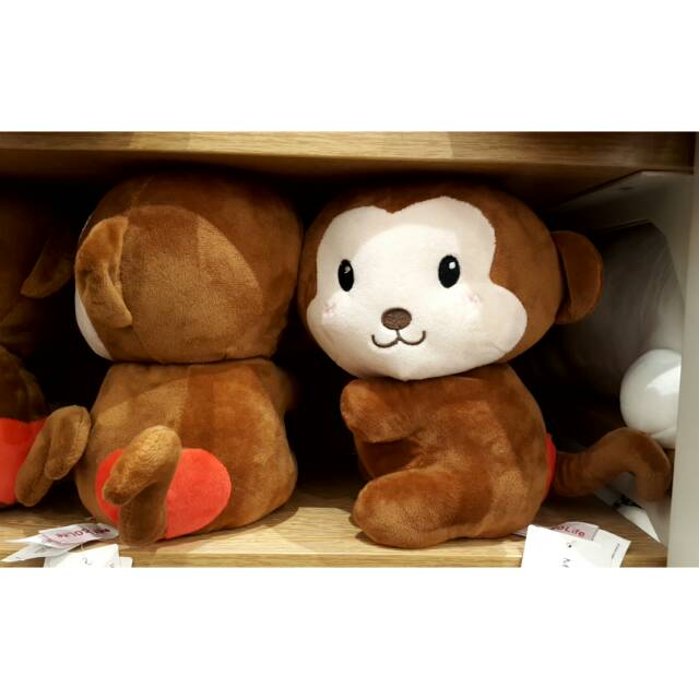 BONEKA MINISO TORISON HEAD MONKEY TOY. size 26x16cm. Plush toys miniso murah. Ready surabaya
