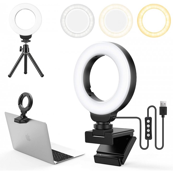 118 Professional Live Stream 4.5-inch Desk LED Ring Light