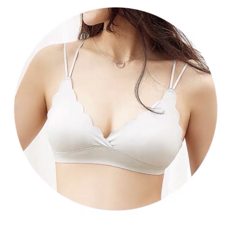 BRA SEAMLESS FASHION (K-L43A) BAHAN SILK SOFT ADEM