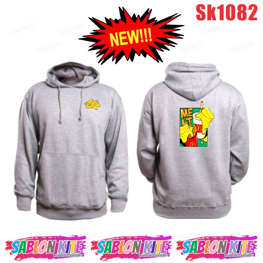 MURAH!!! HOODIE SWEATER KPOP MELT SK1082 UNISEX COMBED 30S BANYAK WARNA