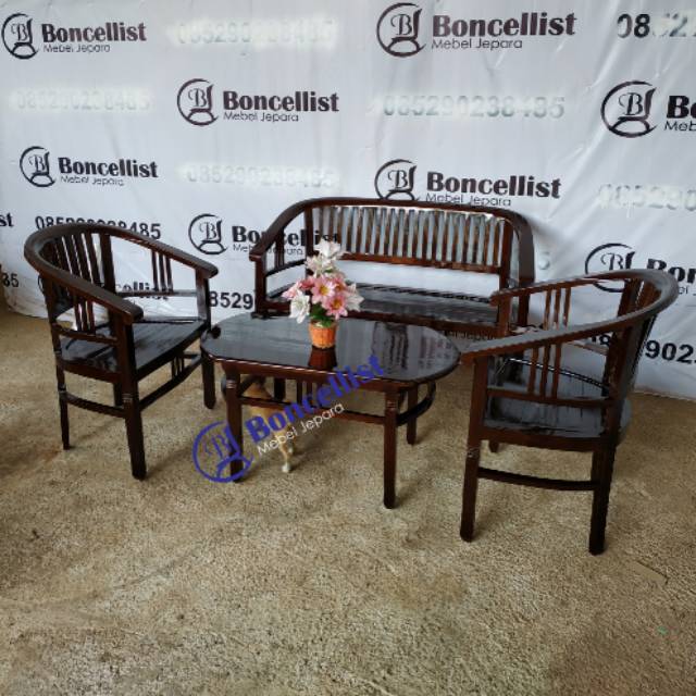 Kursi tamu betawi Amerika kayu jati mebel jepara Shopee Kursi tamu betawi Amerika kayu jati mebel jepara Shopee