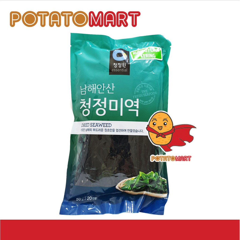 

Cut Wakame 50 gr - Rumput Laut Kering - Dried Seaweed Chung Jung One