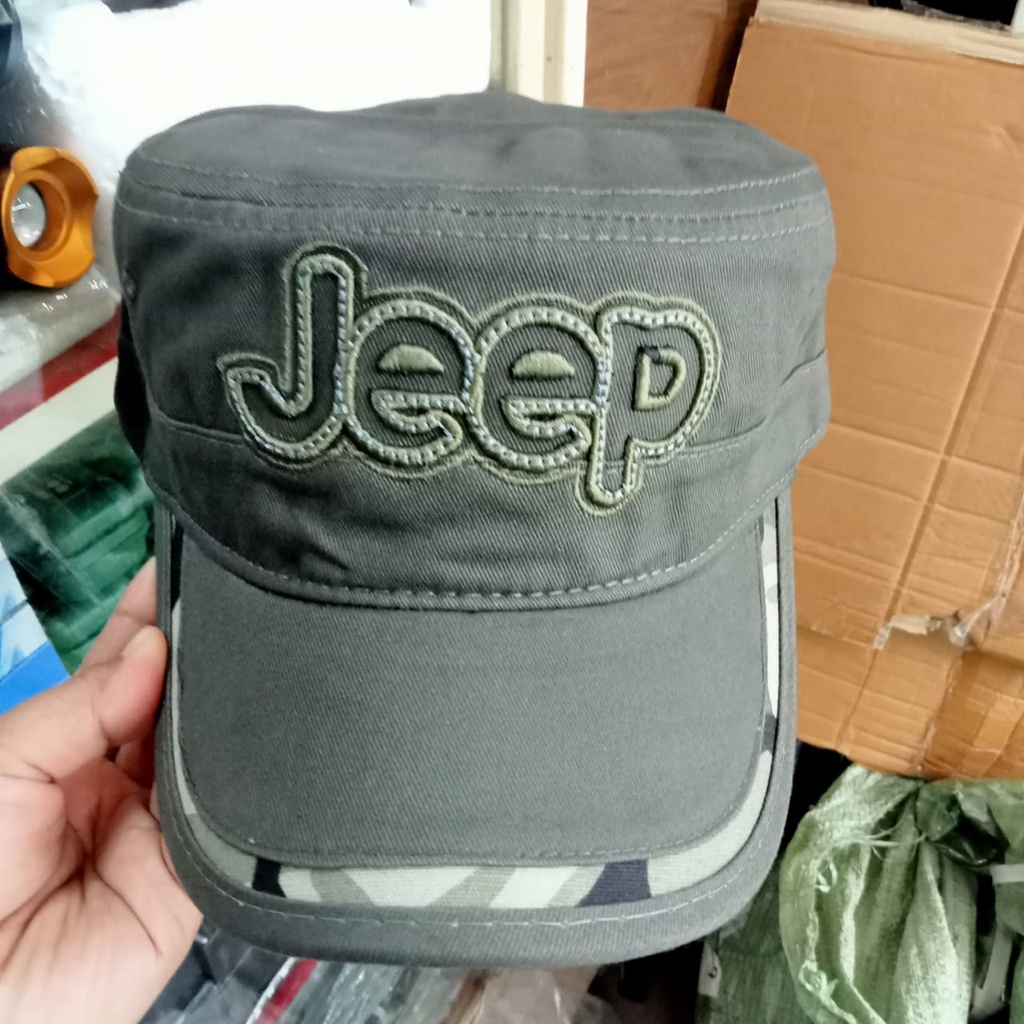 Topi Jeep Army Allsize Bordir Jeep / Topi Army