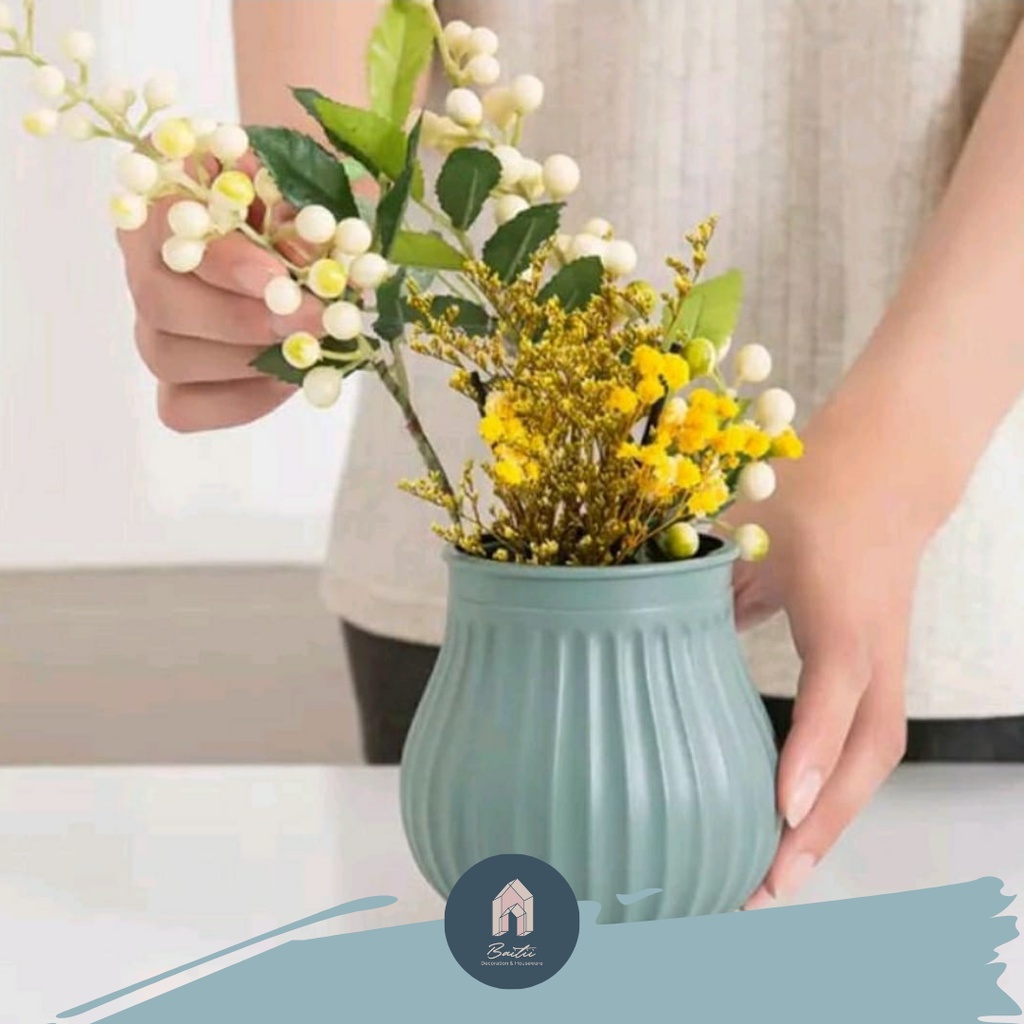 VAS BUNGA MINI SHABBY KECIL VAS PLASTIK MINI VAS IMPORT