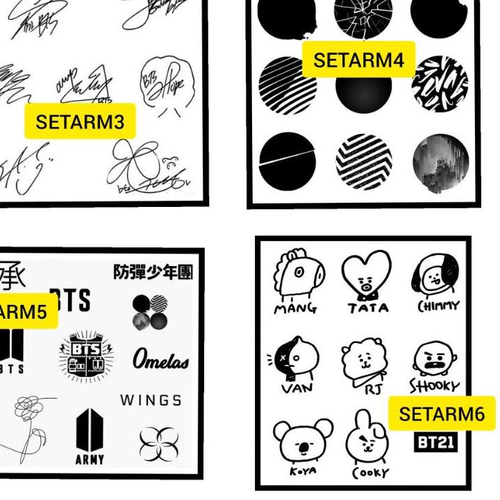 Price Pool Tato Jungkook / Tato BTS / Tato Army / Tato Korea / Stiker Tato / Tato Temporer / Tato Su