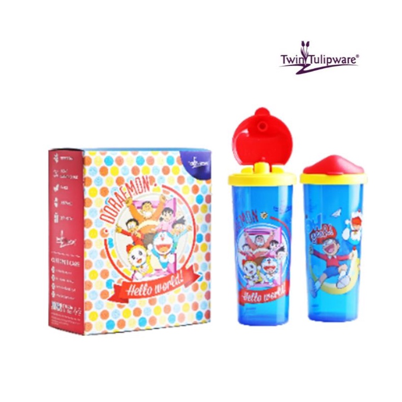 Sale Tulipware botol Doraemon/Duo Kidz Tall Tumbler