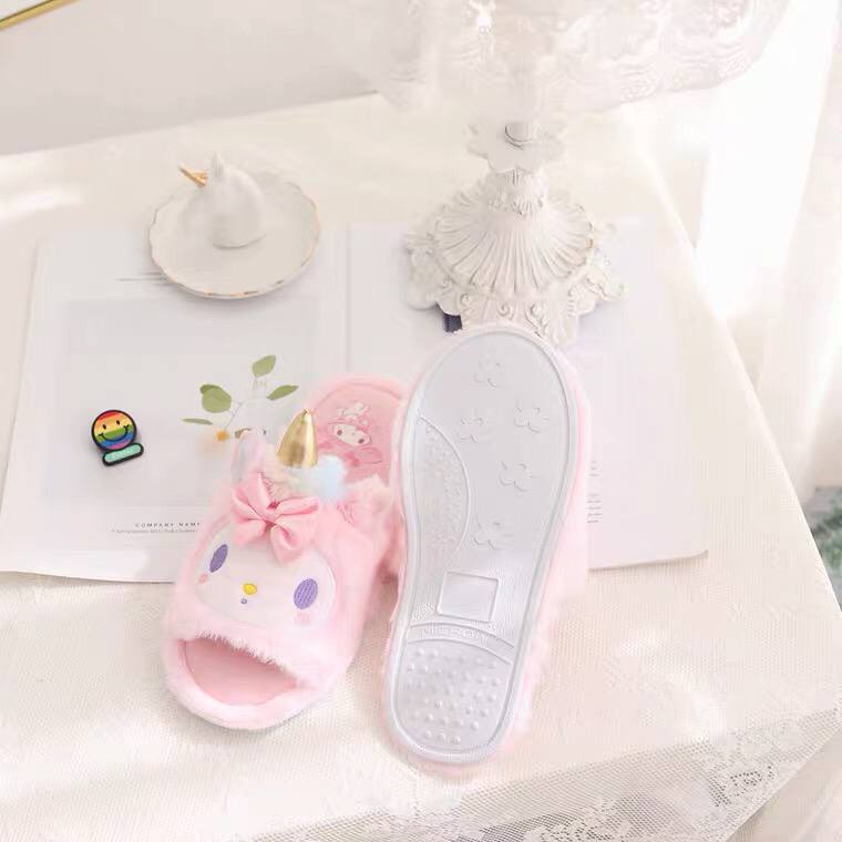 SANDAL RUMAH UNICORN HELLO KITTY MELODY KUROMI CINNAMOROLL PURIN DOG KAMAR SEPATU TIDUR