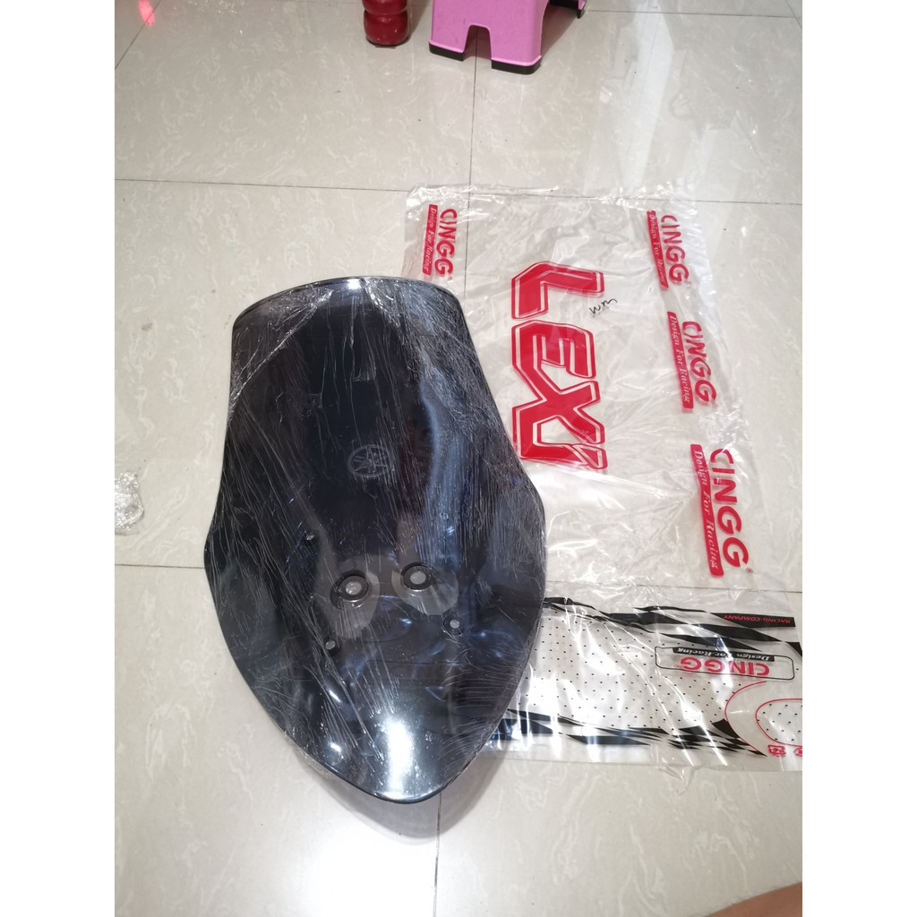 WINSHIELD VISOR YAMAHA LEXI TEBAL TINGGI 55 CM MODEL ORI