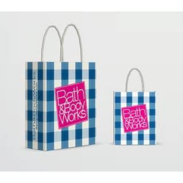 Plastic and Paper Bag BBW - Bath &amp; Body Works Gift Wrap Original USA