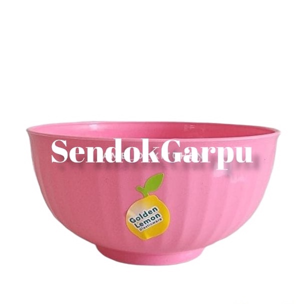 Mangkok Nasi Kecil Golden Lemon Pink MN-207/MN-211