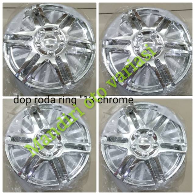 COVER VELG  DOP RODA RING 13 PLASTIK CHROME