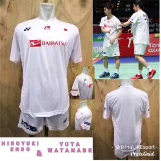 Baju Kaos  Jersey Badminton  Model Jepang  2021 Shopee 