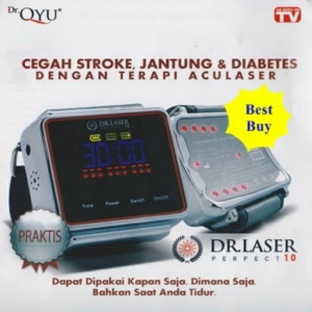 Dr. Laser Perfect 10 Jam Tangan Kesehatan dan Teraphy Laser