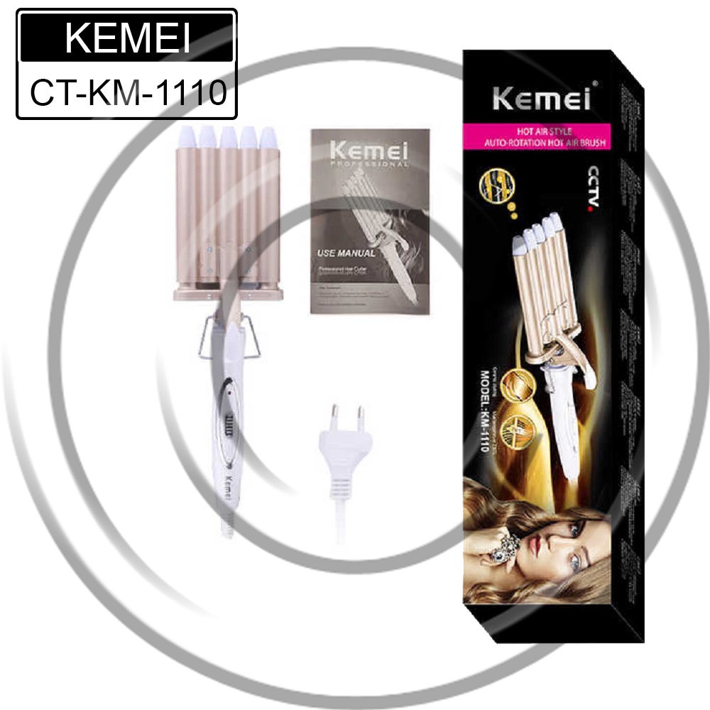 KEMEI / KM-1110 / Kemei 5 Barrel Hair Curler Curling Iron Hair Waver Large Wave Perm Splint Curler / Catokan Pengeriting Rambut - CO