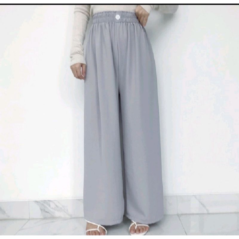 CELANA HW KULOT highwaist PANJANG DGN KANCING DAN PINGGANG TINGGI TERBARU-4