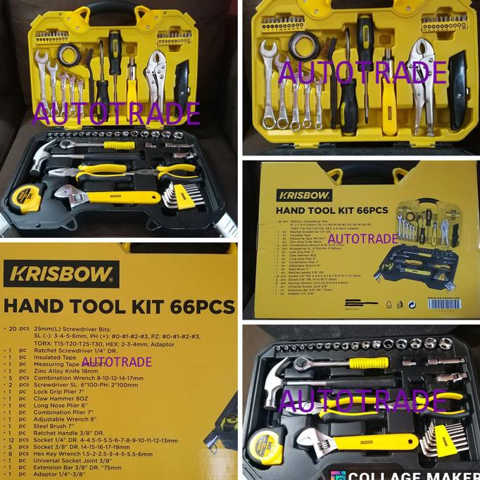 ToolKit 66 Tool Kit Box Set ORIGINAL Krisbow Kotak Perkakas Mekanik