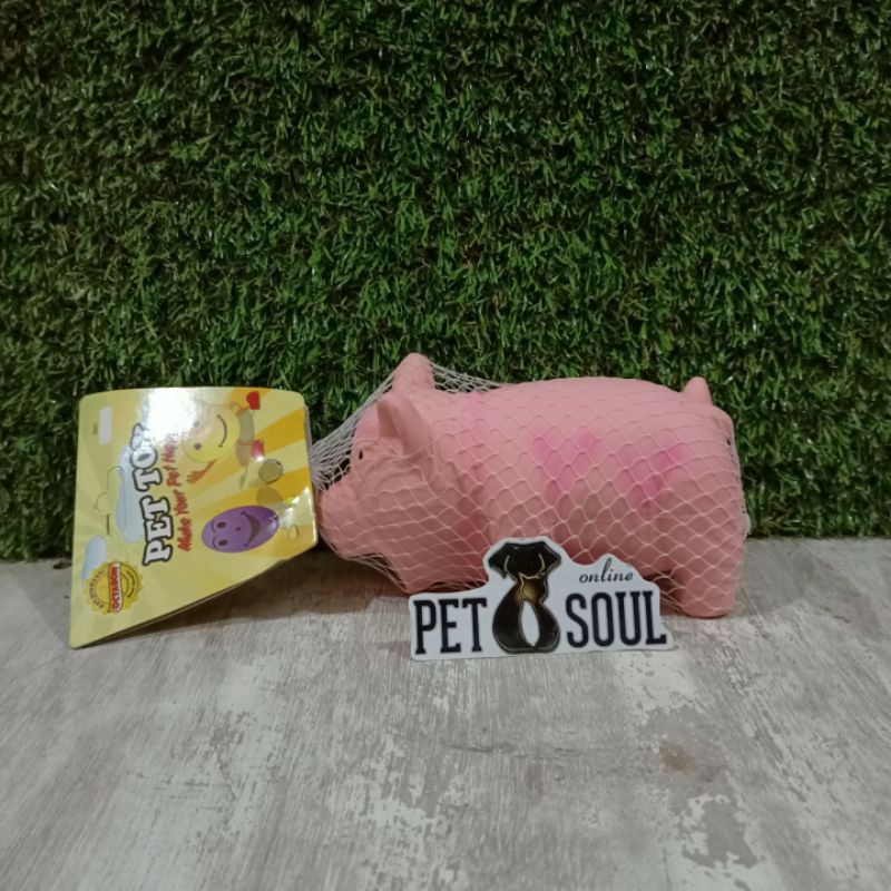 Mainan Anjing Bentuk Babi Bahan Karet Squeker Pig / Dog Toys / Pet toys Octagon RT-410