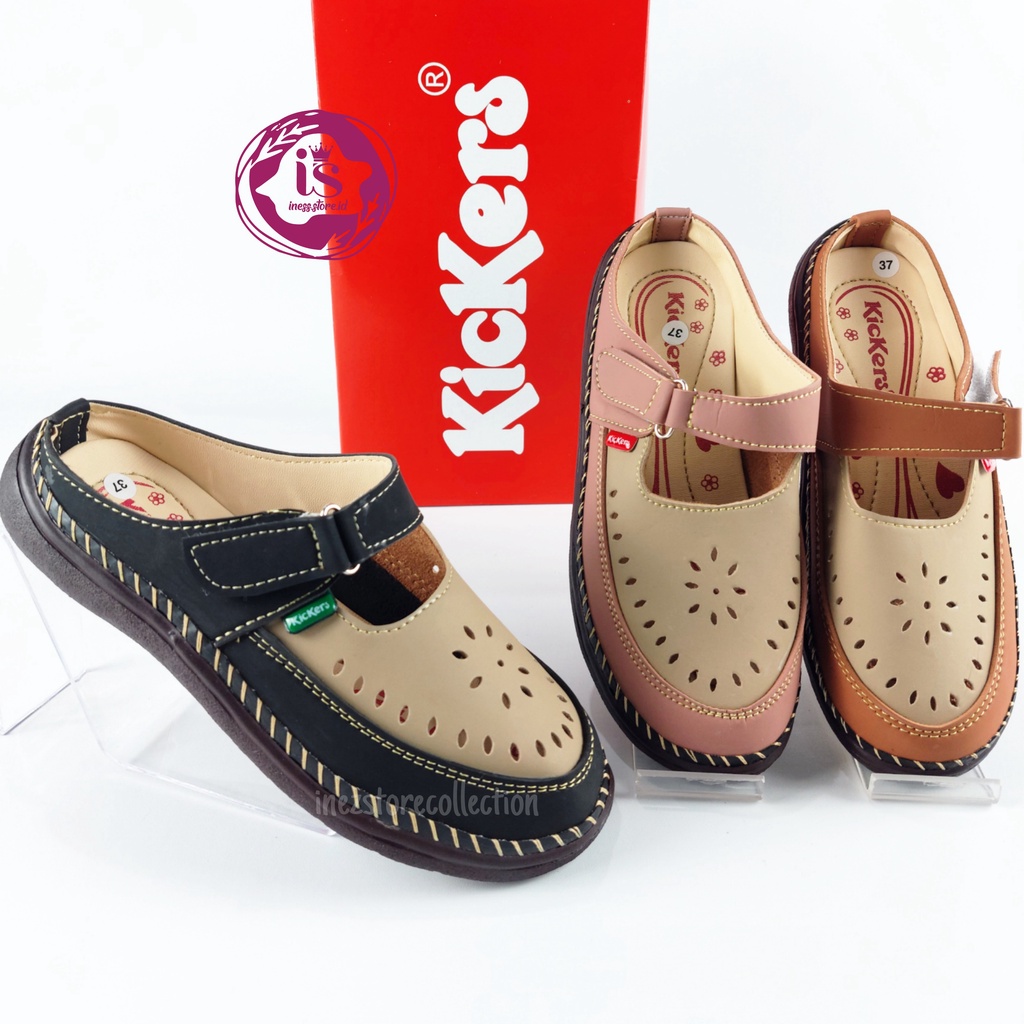 Sandal Wanita Slip On Kickers Terbaru SL09 Murah Harga Grosir