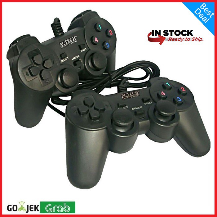 Gamepad Double Getar Black - Stick PC Laptop - Joystick PC Laptop Usb