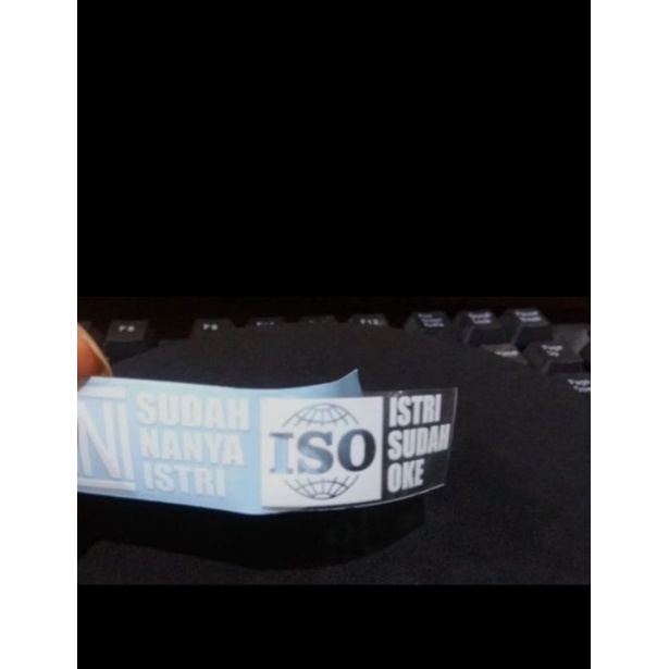 

sticker SNI putih transparan