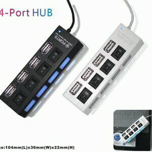 USB Hub 4 port saklar on/off (charger 4 port)