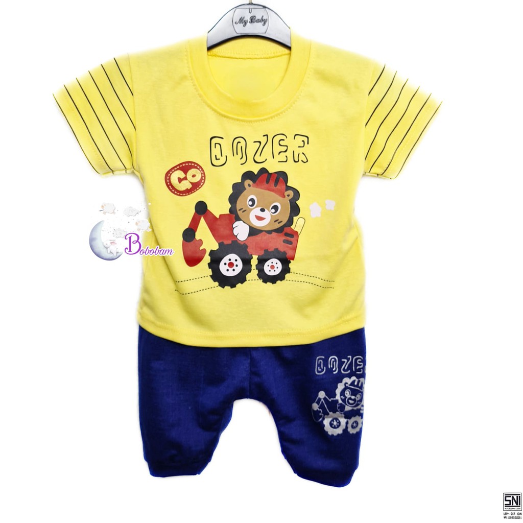 BAJU BAYI ECER CASUAL KASUAL SETELAN ANAK HEWAN SINGA HARGA GROSIR