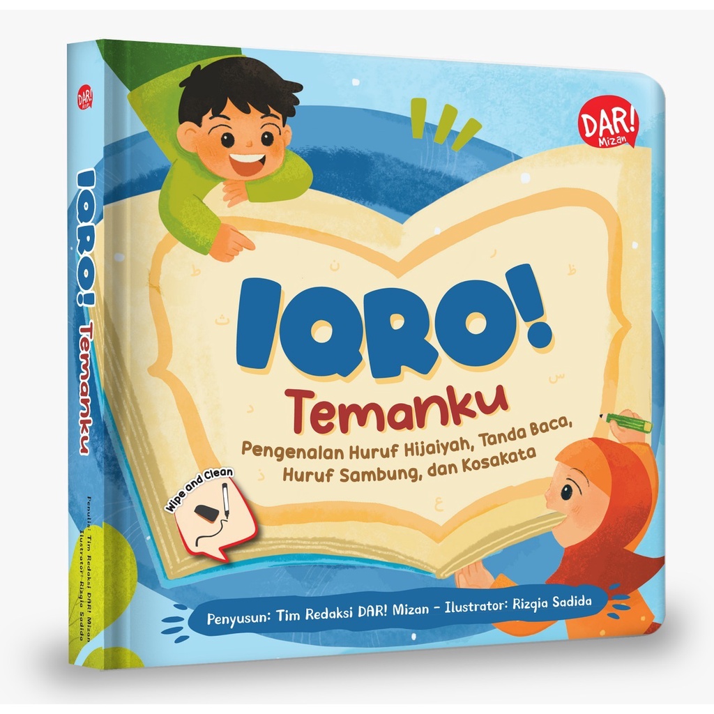 Dar Mizan Buku Buku Iqro Temanku : Pengenalan Huruf Hijaiyah, Tanda Baca, Huruf Sambung & Kosakata (