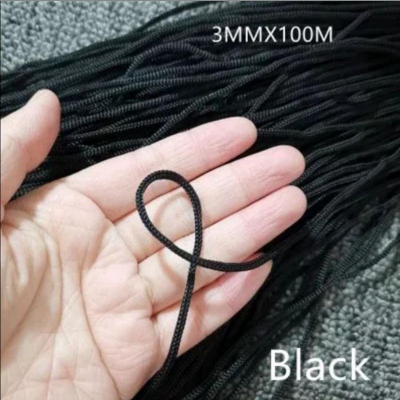 

tali kur hitam 3 mm.per meter
