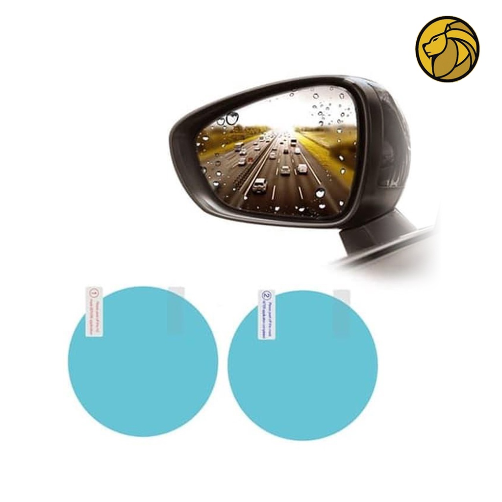 Sepasang Anti Gores Spion Mobil Waterproof Bulat Universal