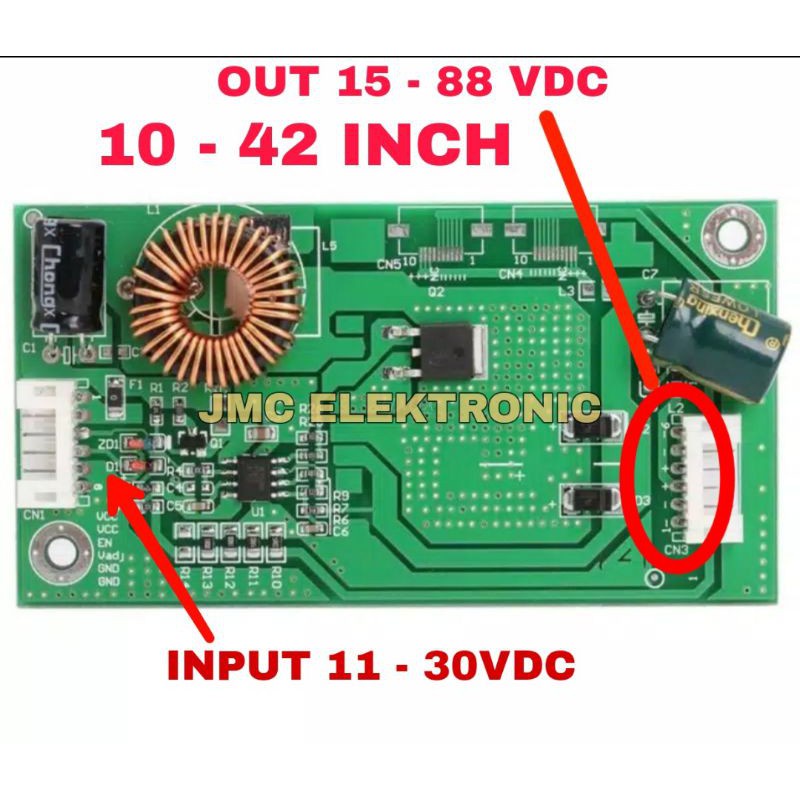 INVERTER BL UNIVERSAL DC DC step up 10-42 inch LED LCD TV Backlight modif inverter