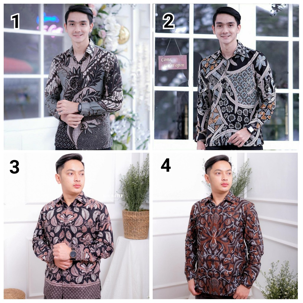 Kemeja Batik Pria Lengan Panjang