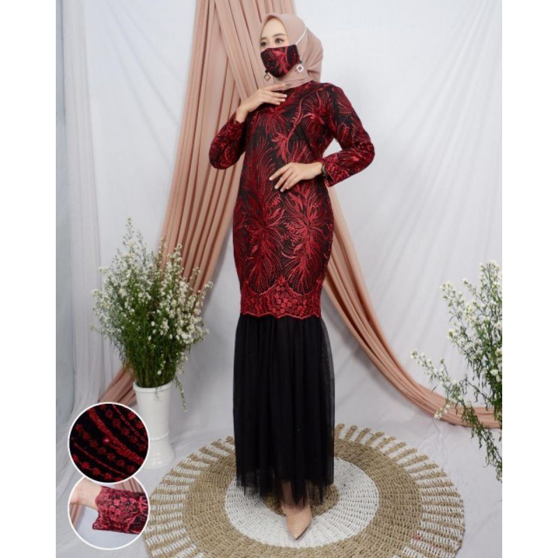 PRODUK ORIGINAL/GAMIS DUYUNG HITAM/GAMIS TUTU HITAM/GAMIS SLIM