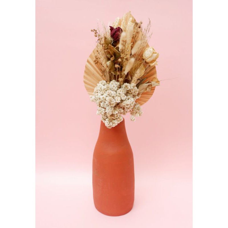 bunga kering mix/palm arrangement flower/ buket bunga kering/ dried flowers bouquet aesthetic
