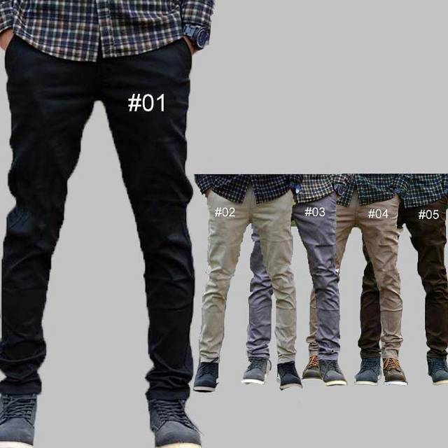 CELANA CINOS COWOK STREET TWIL PREMIUM SIZE 27-32 DAN 33-38