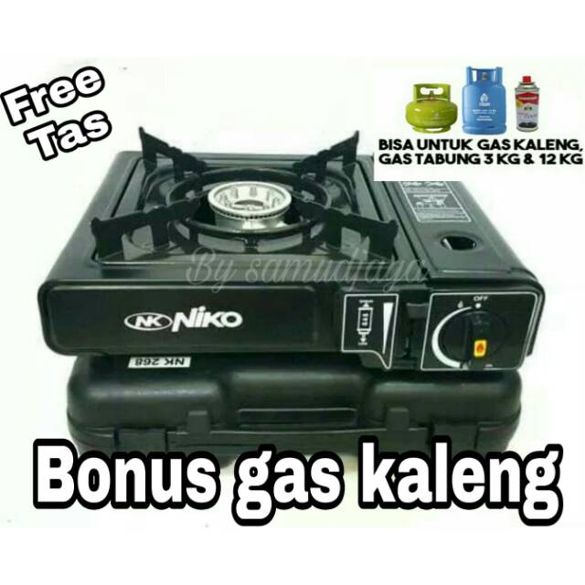 Kompor gas portable niko free gas kaleng