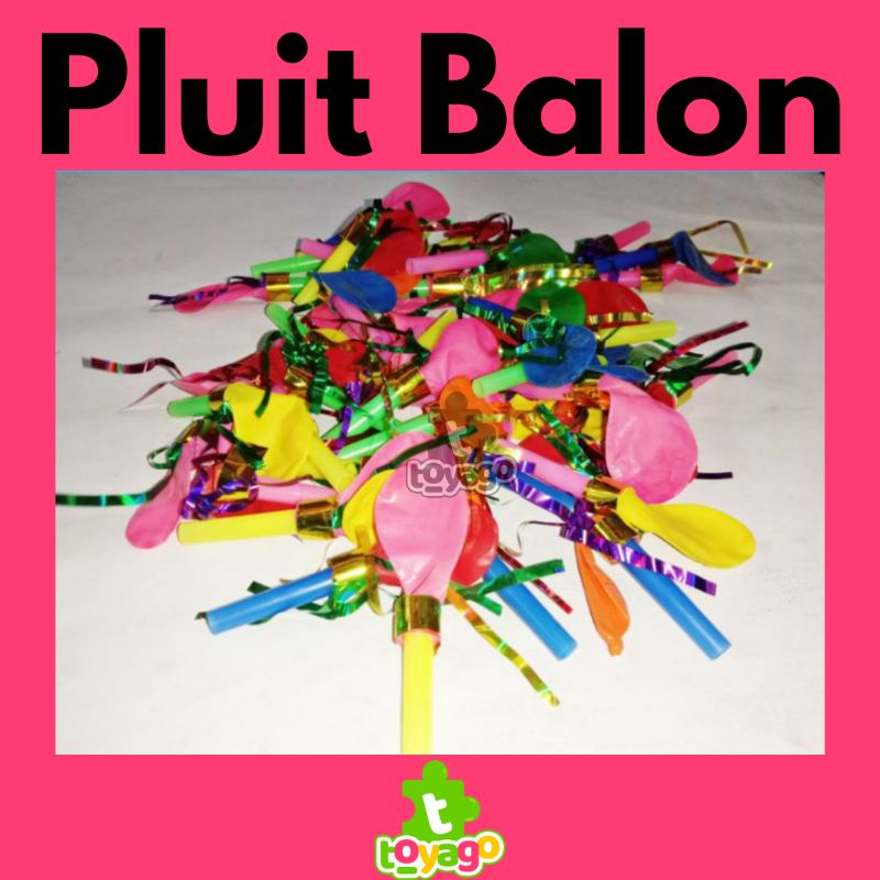 balon peluit/balon terompet/balon tet isi -+50 Pcs Grosir Murah