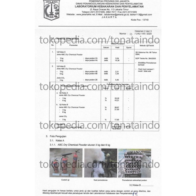 

APAR ABC Powder 6 Kg Tonata / Set Komplit