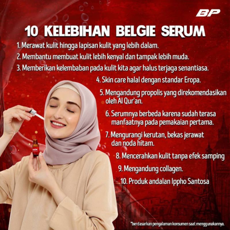 SERUM WAJAH FACE SERUM BELGIE PRO WITH PROPOLIS IPPHO SANTOSA 100% ORI