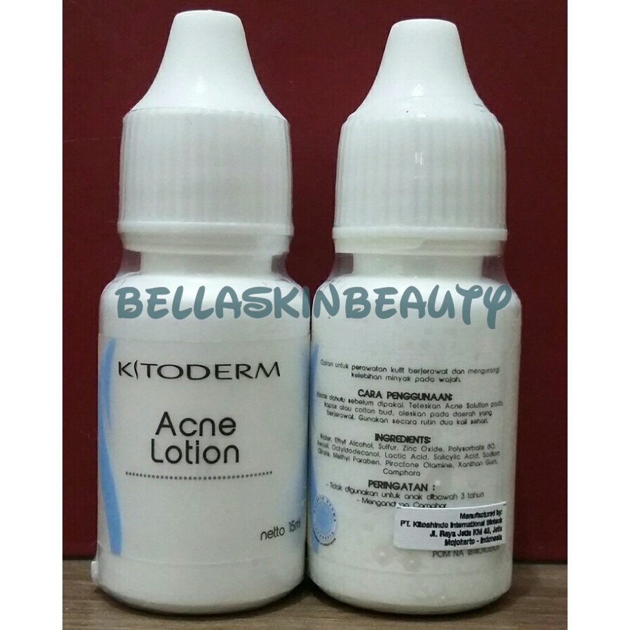 KITODERM ACNE LOTION - LOTION KULIT BERJERAWAT BPOM