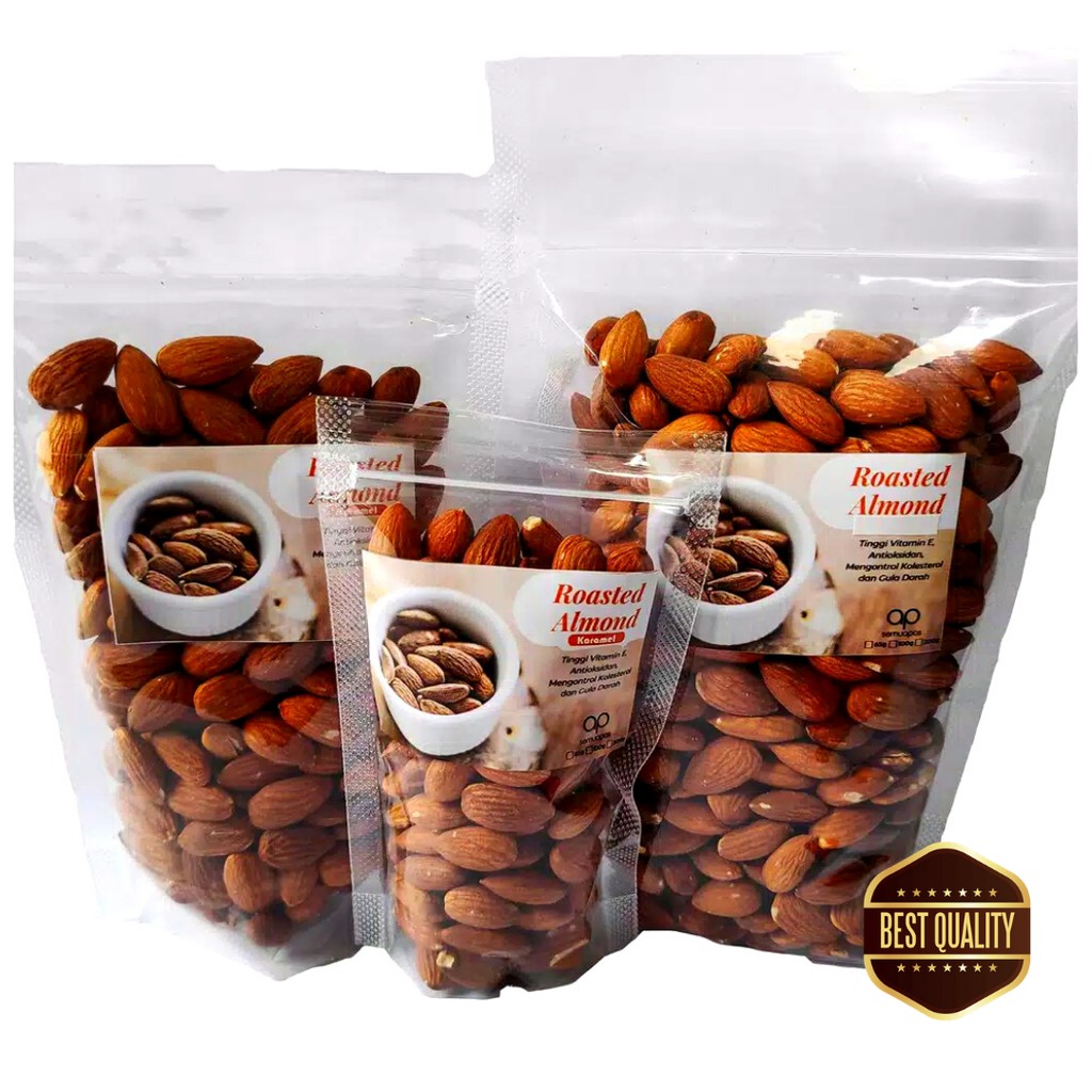 

Kacang Almond Panggang Roasted Almond 200gram Bisa Langsung Makan