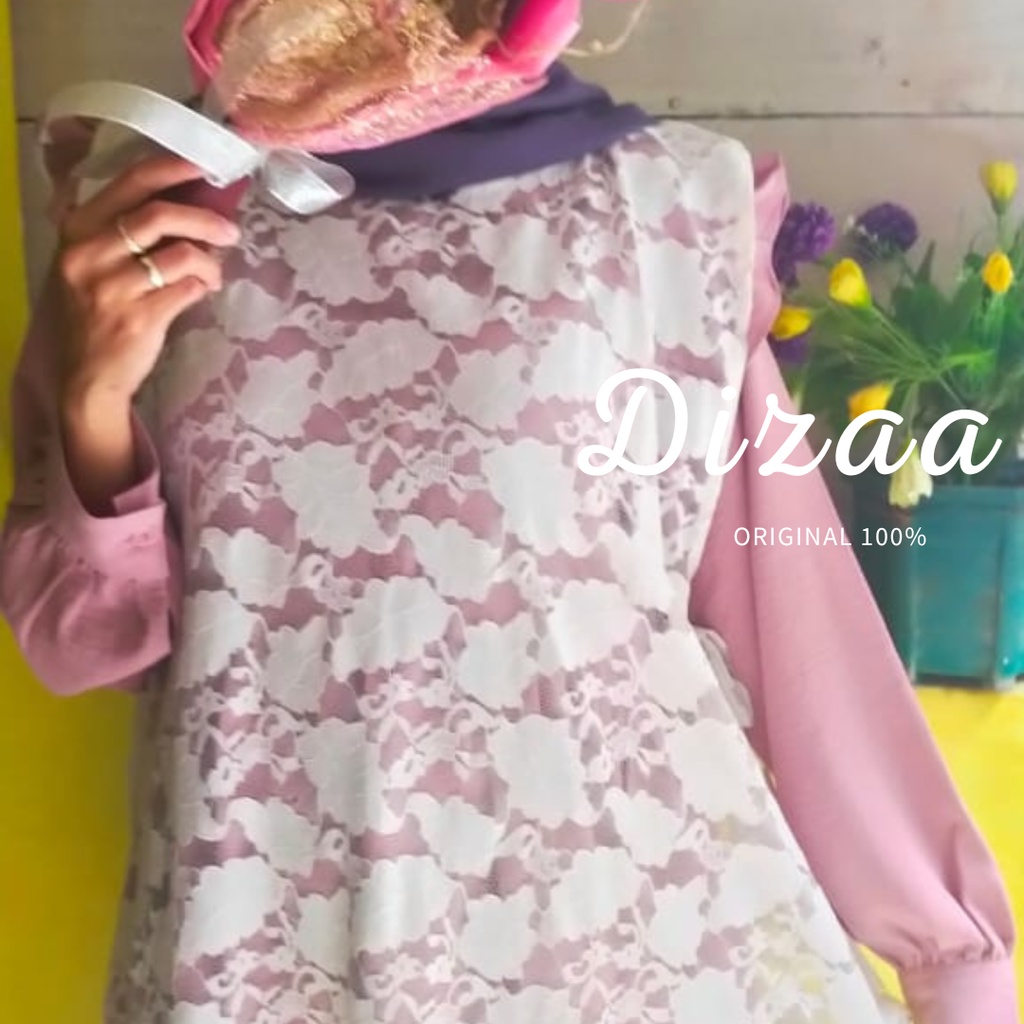 New fresh stuff / Samy outer vest brokat panjang / outer dress gamis brokat