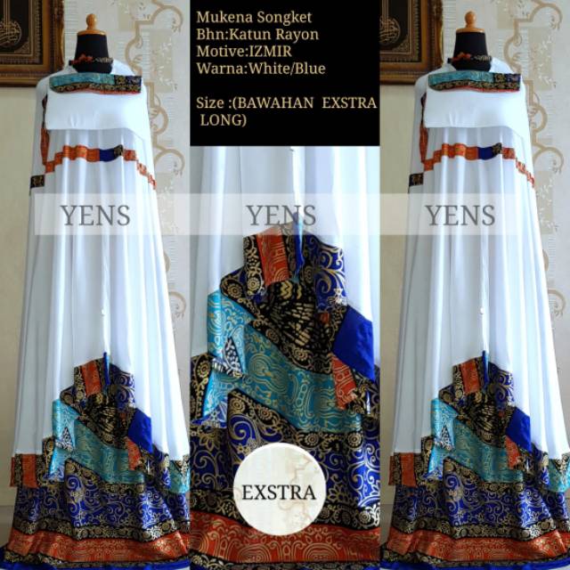 Mukena Bali Songket Izmir Extra Long