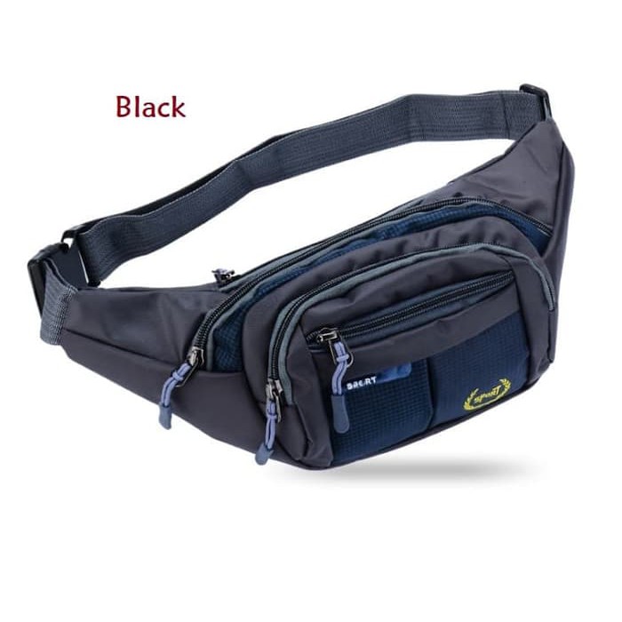 Promo Flash Sale Tas Weist Waist Bag Pinggang Travel Wanita Unisex Un3 Pria Anak Sekolah Batam Emory