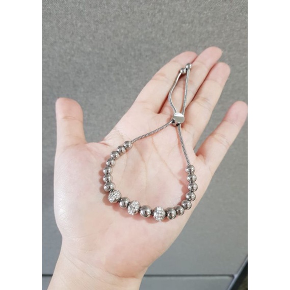 Gelang Serut Titanium bola biji lada